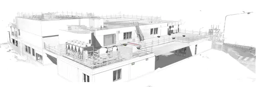 3D BIM model of a building's mechanical services